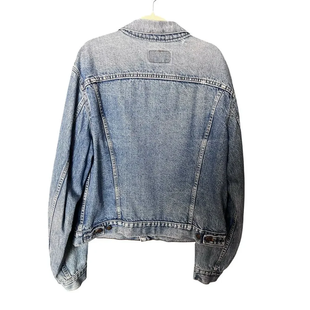 VTG Levi’s 71506-0216 Denim Trucker Jacket Made USA 48L Faded Type III 80s 90s